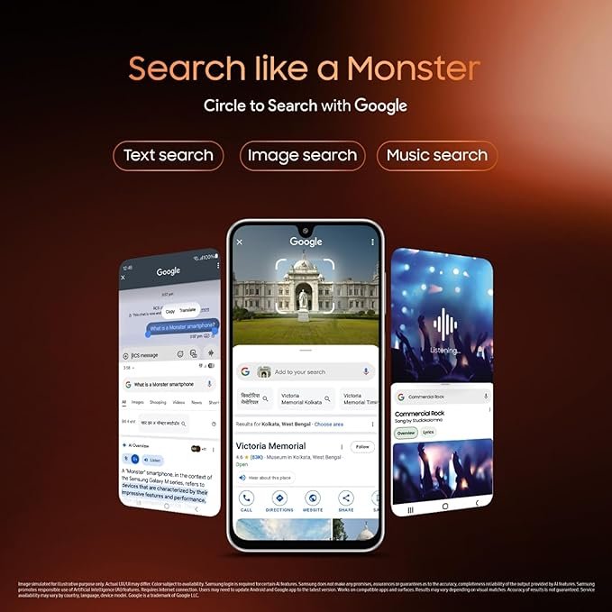 Samsung Galaxy M36 5G (Velvet Black, 6 GB RAM, 128 GB Storage)| Circle to Search| Google Gemini| Corning Gorilla Glass Victus+| 7.7mm Slim| AI Enhanced 50 MP OIS Triple Camera| Unmatched Nightography - Image 4